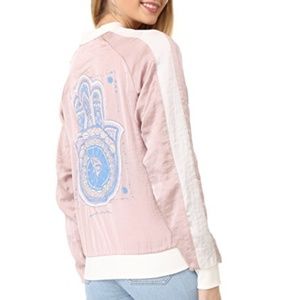 Spiritual Gangster Pink Blue Dreamer Hamsa Jacket